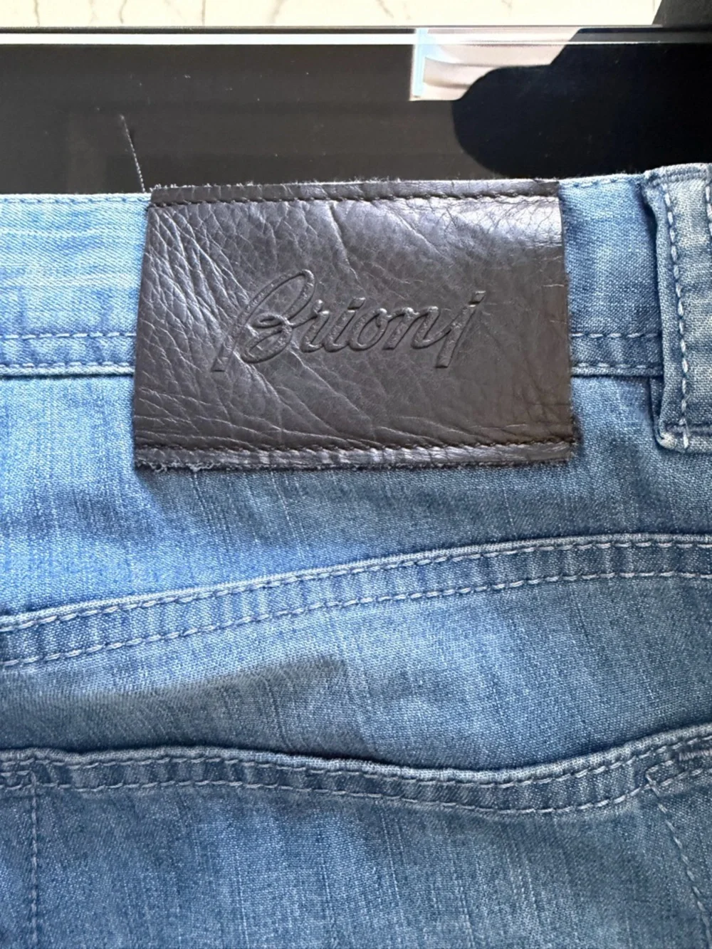 Brioni Light Blue Straight-Leg Men's Jeans
